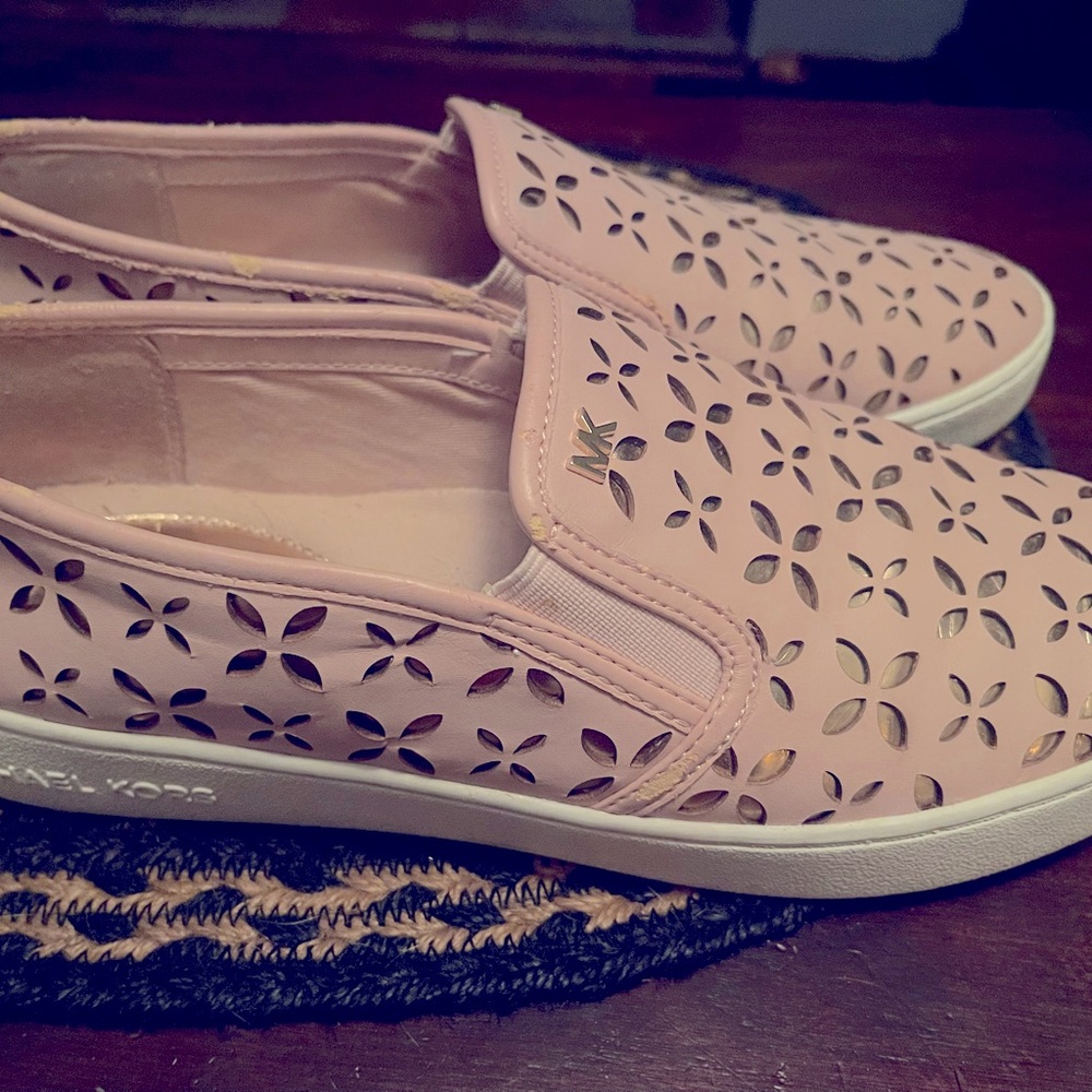Michael Kors Pink Slip On Sneakers